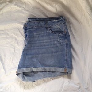 Plus-Size Jean Shorts